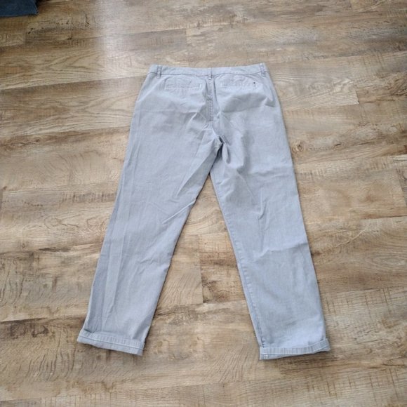 TOMMY Hilfiger blue & white striped Hampton slim straight leg pants Sz 12 - Picture 2 of 8